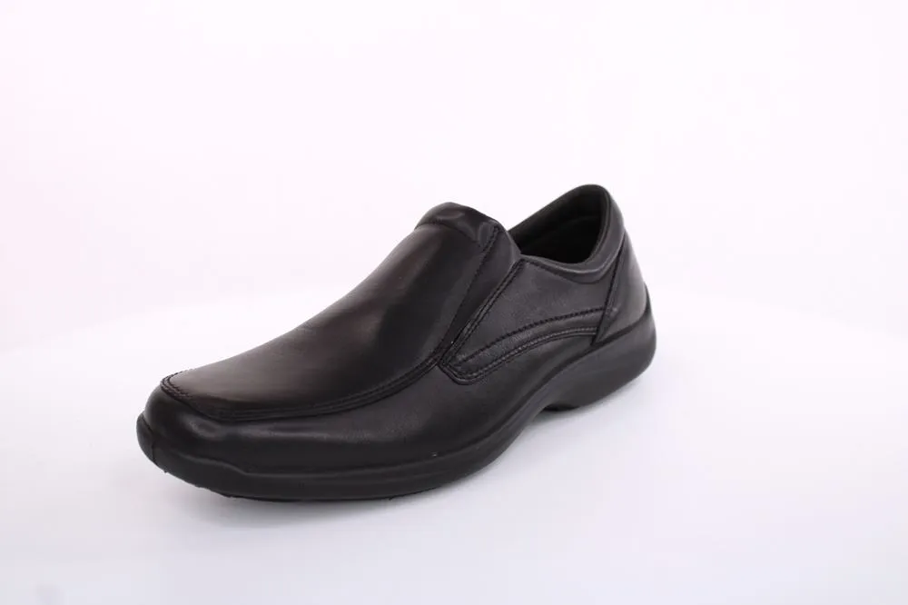 Imac Herren Slipper Schlupfschuh Leder klassisch schwarz S13 350600