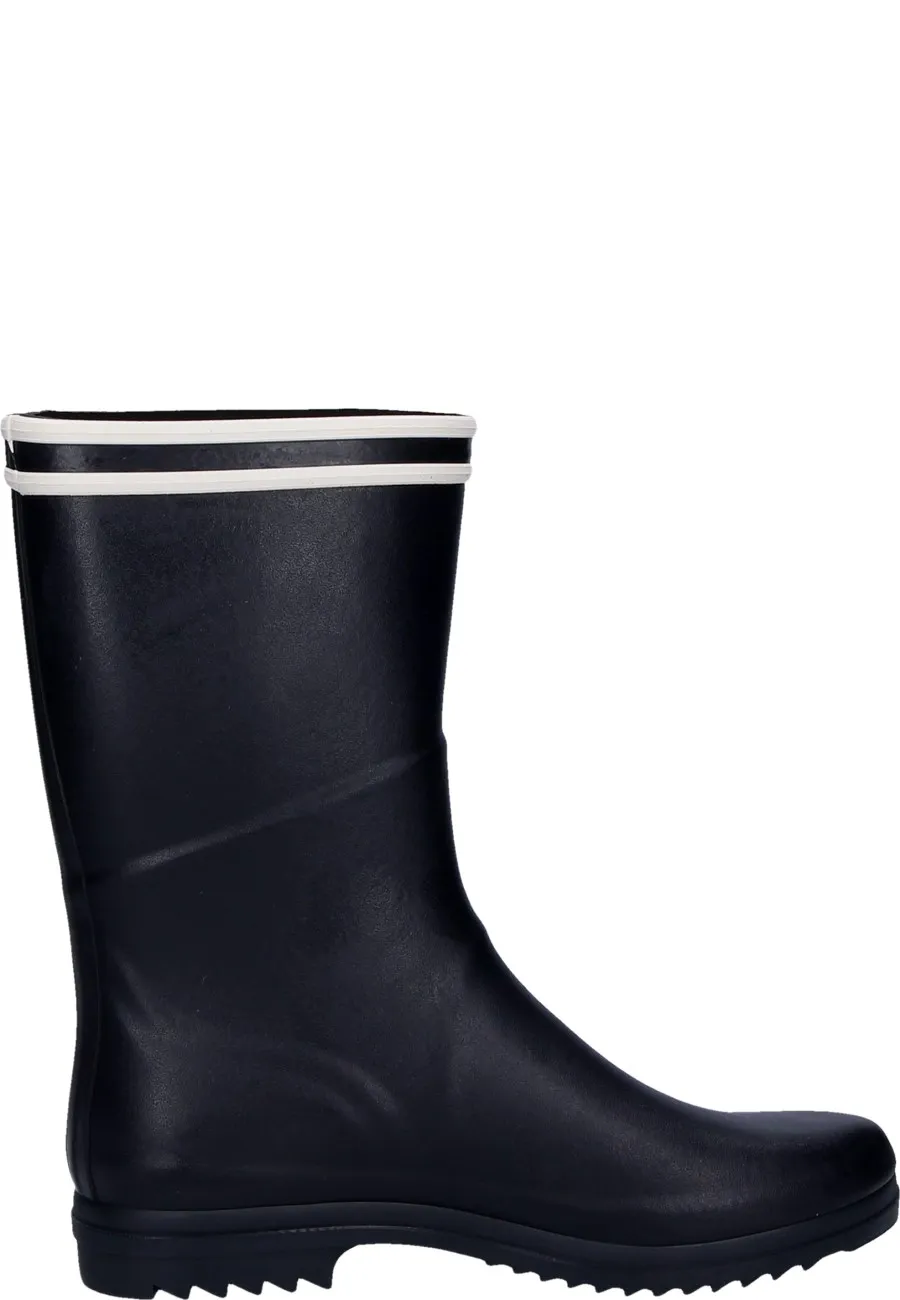 Kurzer Gummistiefel für Damen CHANTEBOOT STRIPES marine von Aigle | Jetzt entdecken
